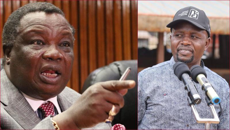 COTU boss Francis Atwoli (left) denied endorsing George Natembeya as Western Kenya kingpin.